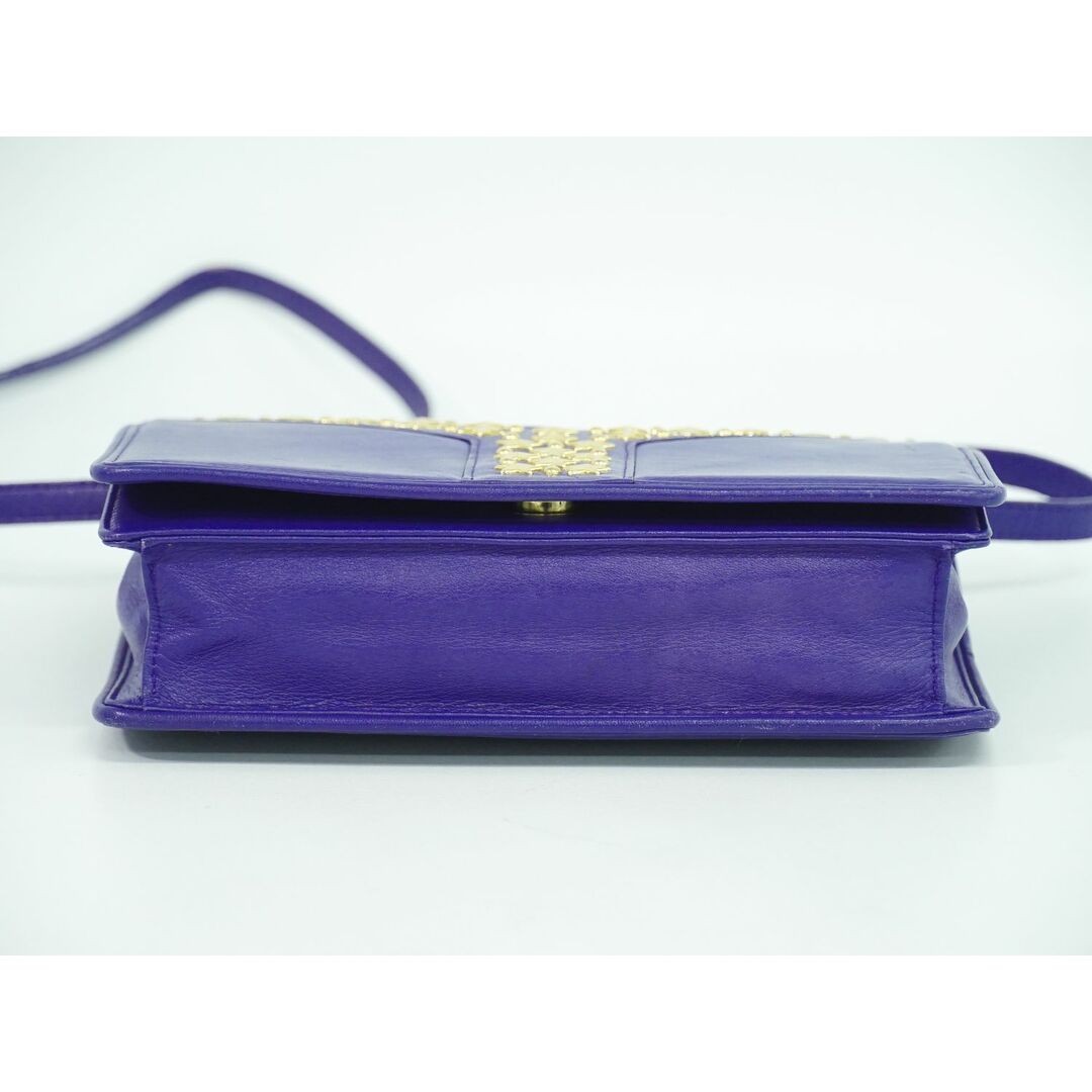 Borsa a tracolla Yves Saint Laurent Ysl Star Stud pochette pelle blu usata