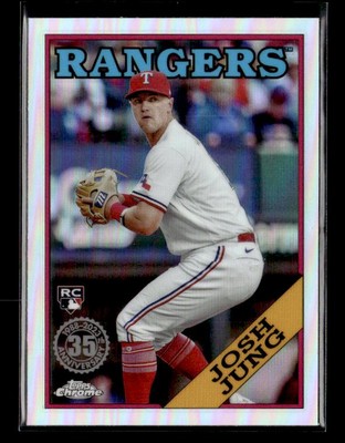 2023 Topps Chrome Update #88CU-16 Josh Jung Rookie 1988 35th Anniversary Rangers