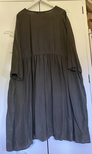 Cocon commerz Privatsachen Kleid Empire 2 Wäscheseide umbergrau neu! - Bild 2 von 5
