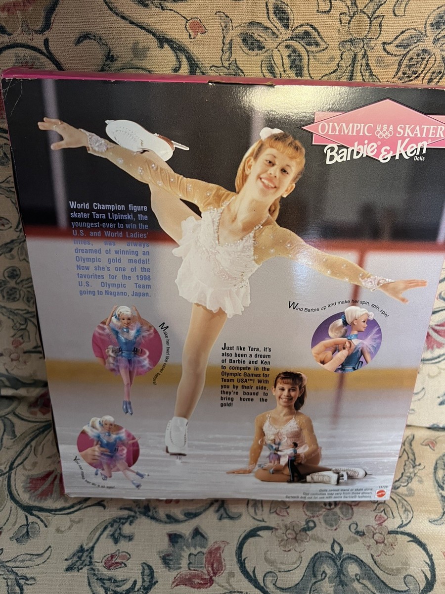1997 Barbie and Ken USA Olympic Skater Gift Set Mattel Tara