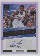 2018-19 Panini Donruss Significant Signatures Khyri Thomas Rookie Auto RC y6z