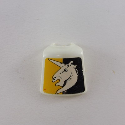 Playmobil Vintage 3265 - Chevalier Avec Bouclier Médiéval Et Licorne Jaune V1, Occasion