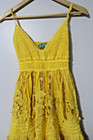 Antica Sartoria Giacomo Cinque Girls Yellow Floral Lace Dress size TU — photo 2