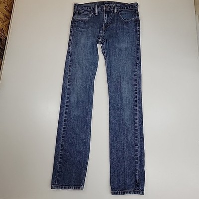 Levis Straus Youth Jeans Boys Size Reg 28 Blue Denim Casual Medium Wash Midrise 