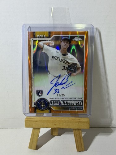 2026 Topps Chrome Baseball Jacob Misiorowski Orange Raywave Auto 11/25 CASEHIT￼