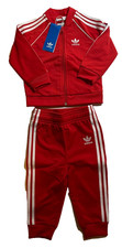 Adidas Originals Infant Superstar Tracksuit Set   Red/White   12 Months   NEW
