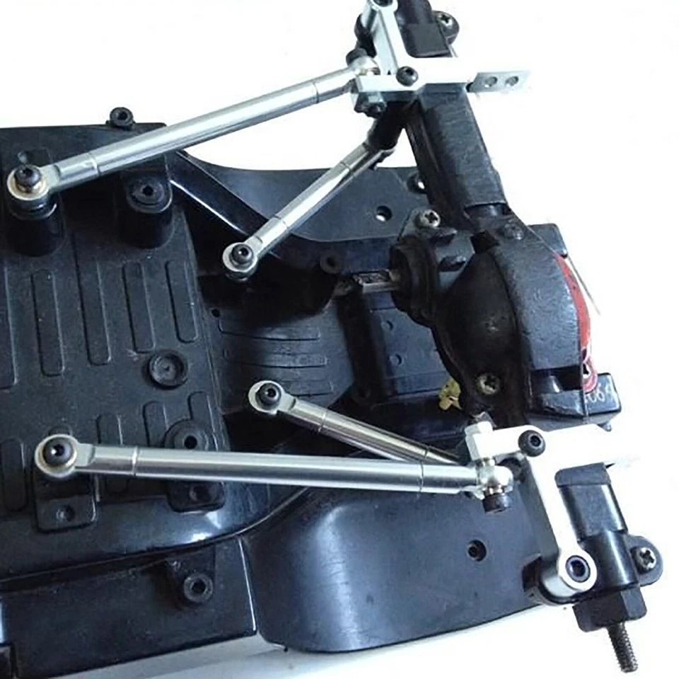 Metall Krawatte Rod Ball Joint Chassis Push Rod Set für Tamiya CC01 Crawler Auto - Bild 3 von 4