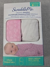 SUMMER The Original SWADDLEME Infant Wrap Set 0-3 Months Small / Medium NEW