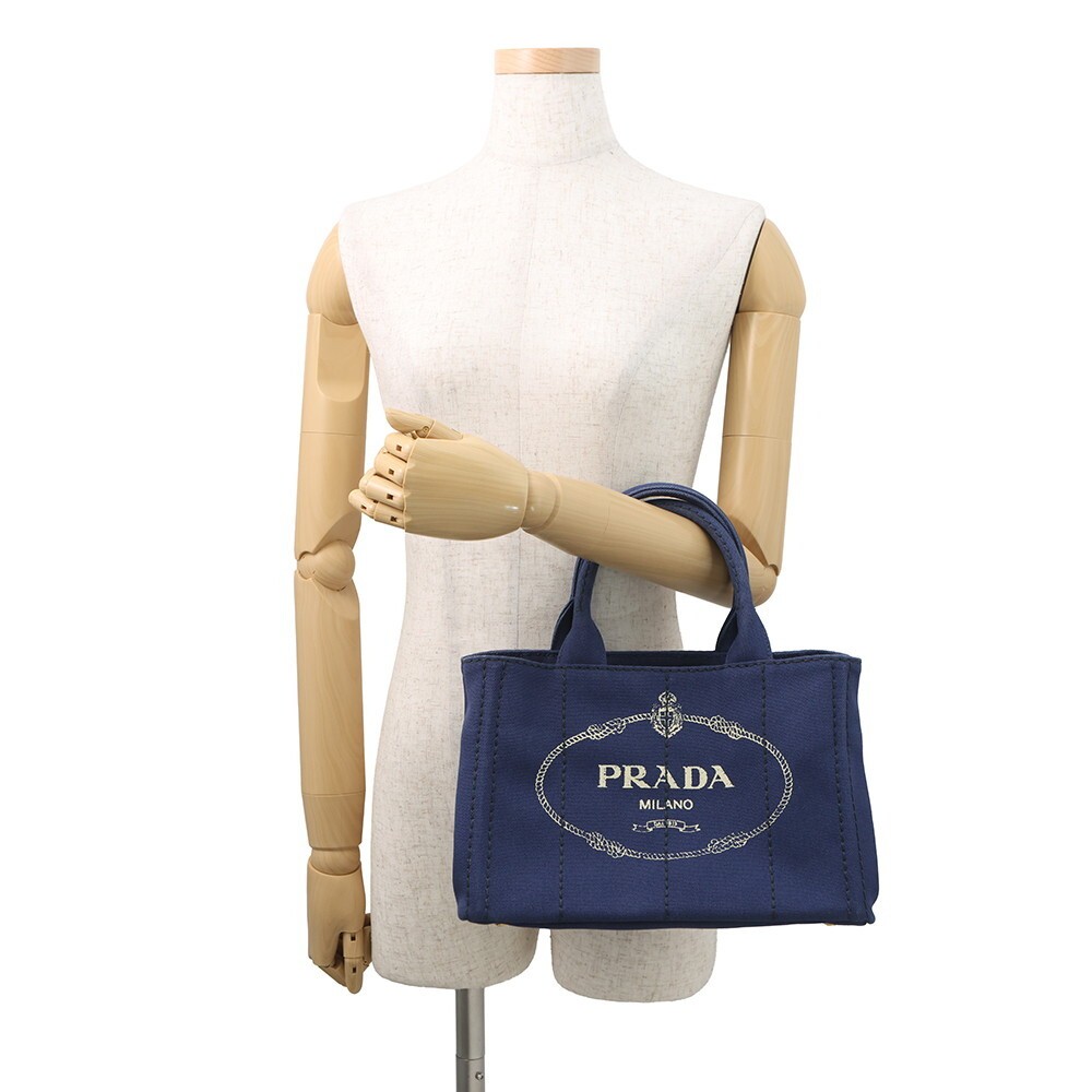 PRADA Canapa Handbag Canvas 1BG439 PRADA 2way  Assurance from japan thumbnail 4