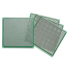4Pcs Breadboard Solderable Board 100mm x 100mm Green Circuit PCB Board
