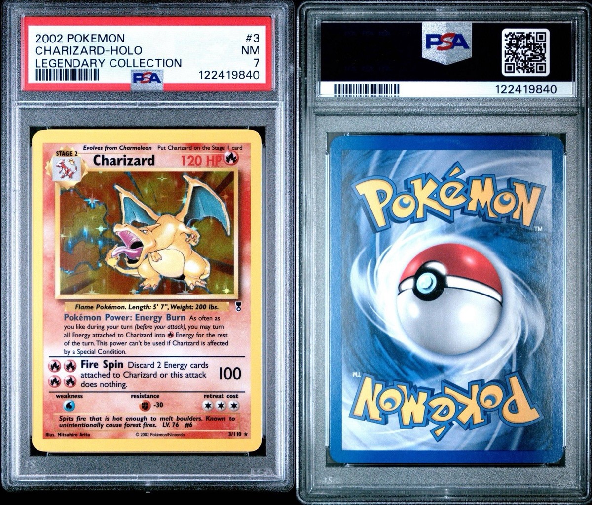 Pokmon TCG 2002 Legendary Collection Charizard 3/110 Holo PSA 7 | eBay Pokmon TCG 2002 Legendary Collection Charizard 3/110 Holo PSA 7 | eBay