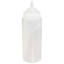 Crestware Sb24cw Squeeze Bottle, Plastic, Clear, 24 Oz., Pk12