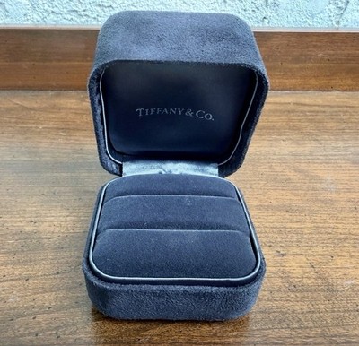 Tiffany & Co. Double Ring Empty Ring Presentation  With Blue Box  