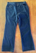 Vtg 1960s LEVI'S for Gals Big E White Tab Bell Bottom Jeans Factory 19