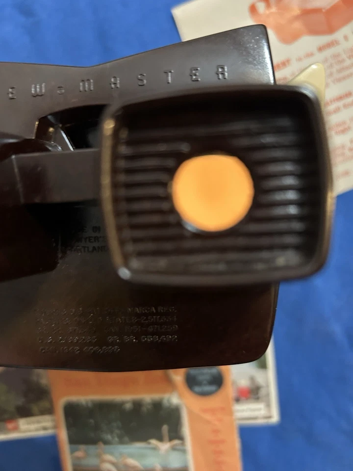 Raro Sawyer’s View Master Modelo E Marrón Baquelita Luz de Trabajo 3 Carretes Excelente Foto 4 de 4