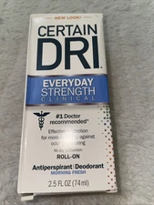 Certain Dri  Everyday Strength Clinical Antiperspirant Roll-On Deodorant 2.5 New
