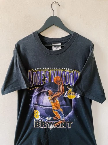 Vintage 90s Y2K NBA X Nutmeg Kobe Bryant Los Angeles Lakers T-shirt Black