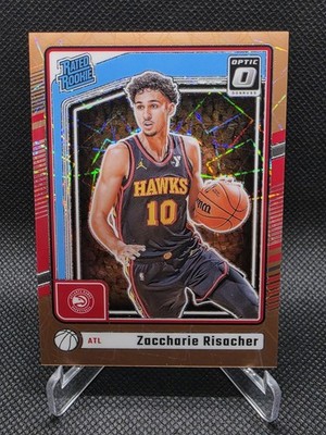 2024 Donruss Optic Basketball Rated Rookie Zaccharine Risacher /125 Gold