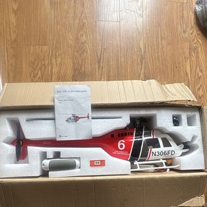 FLY WING Bell-206 Jet Ranger V420 1:20 Electric 6CH Flybarless Red/White