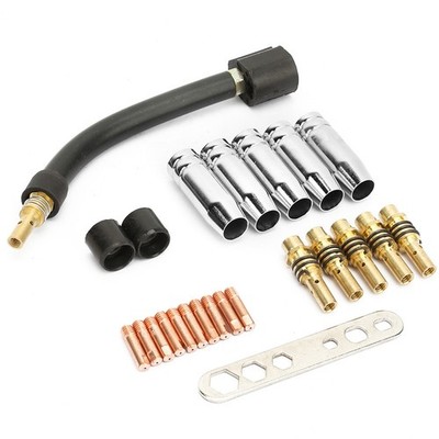 24pcs Welding Torch Tips Nozzle Holder For Binzel 15AK
