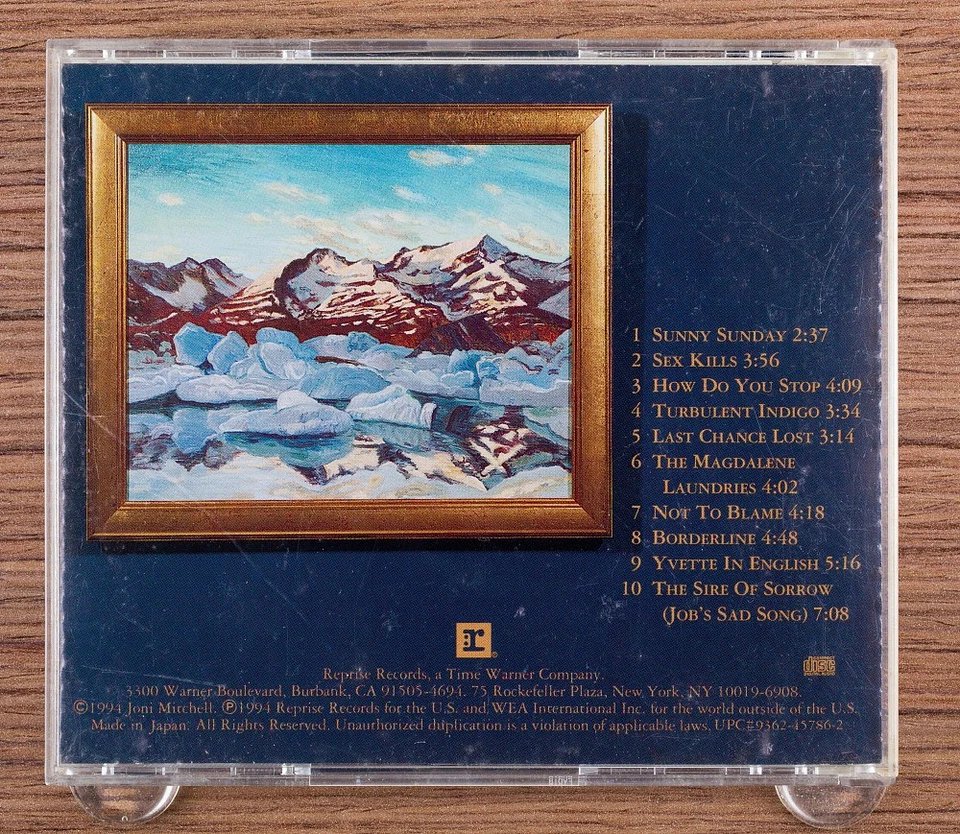 Joni Mitchell - Turbulent Indigo CD (Japan 1994 Reprise Records) WPCR-139 Foto 3 de 4