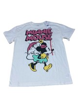 Disney White Minnie Mouse Vintage Look T-Shirt - Sz XS