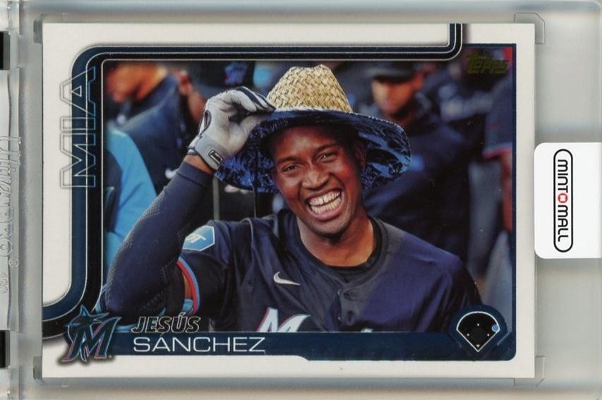 2025 Topps Series 1 Jesus Sanchez Golden Mirror Image Variations 157