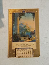 Vintage 1932 Carvin C Lebo Groceries And Hardware Calendar.  Halifax, PA