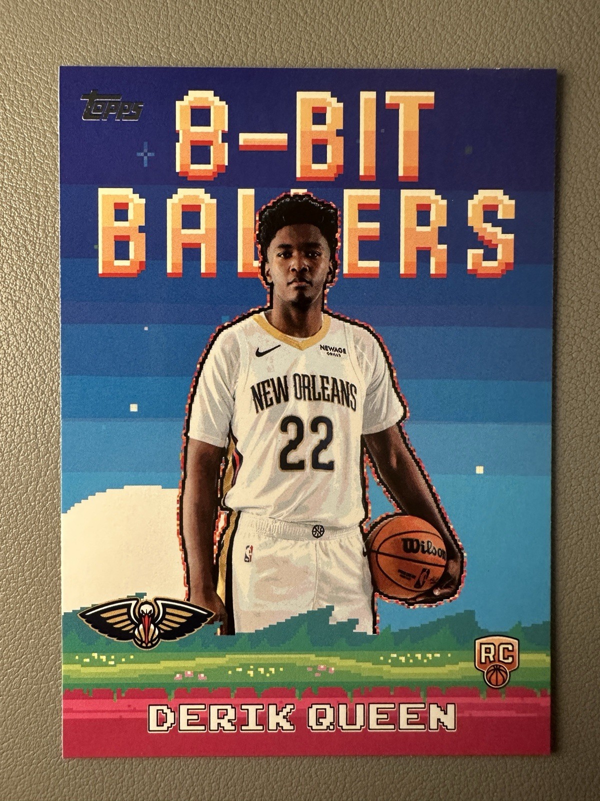 Derik Queen 8-Bit Ballers 2025-2026 Topps Flagship Rookie Card Insert