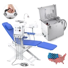 Portable Dental Mobile Delivery Unit Air Compressor High Suction/ Chair Turbine