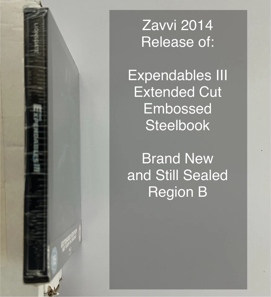Expendables 3 Blu-ray Embossed Steelbook - Zavvi Exclusive Brand New Sealed - Image 3 of 3
