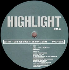 Highlight - Can You Feel It, 12", (Vinyl)
