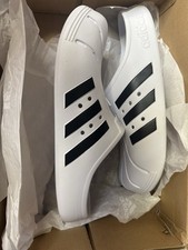 adidas Adilette Comfort Men’s Slide Sandals White/Black US 13 M Rubber