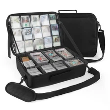Card Deck Storage Bag for 2000+ Cards,3-Layer MTG Bag Card Storage Box with 1...
