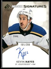 2023-24 SP Authentic Curated Signatures Auto #SPC-KH Kevin Hayes /299