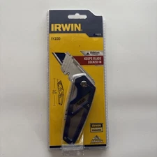Irwin Folding Utility Knife Box Cutter Bladelock Technology Tool 6.2” Opened 