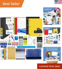 65-Piece Middle High School Kit, Math Geometry, 65-Case bundles writing...