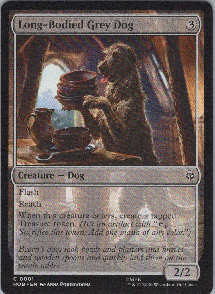 Long-Bodied Grey Dog The Hobbit #1 Common