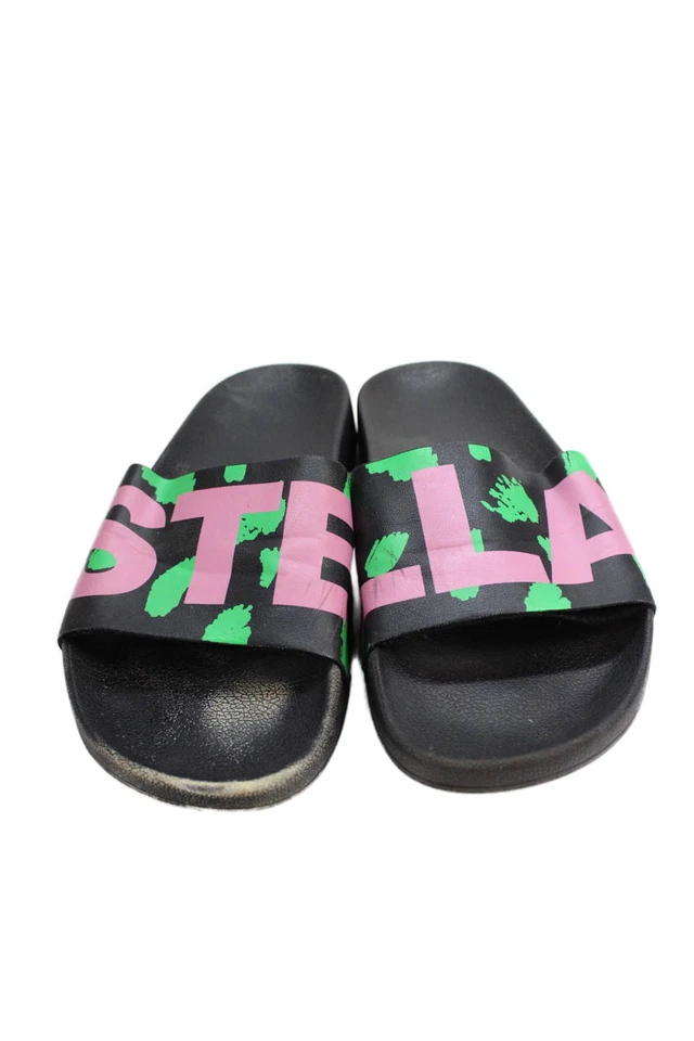 Stella McCartney Niños Unisex Niños Monograma Diapositivas Negro Talla 5 Foto 2 de 4