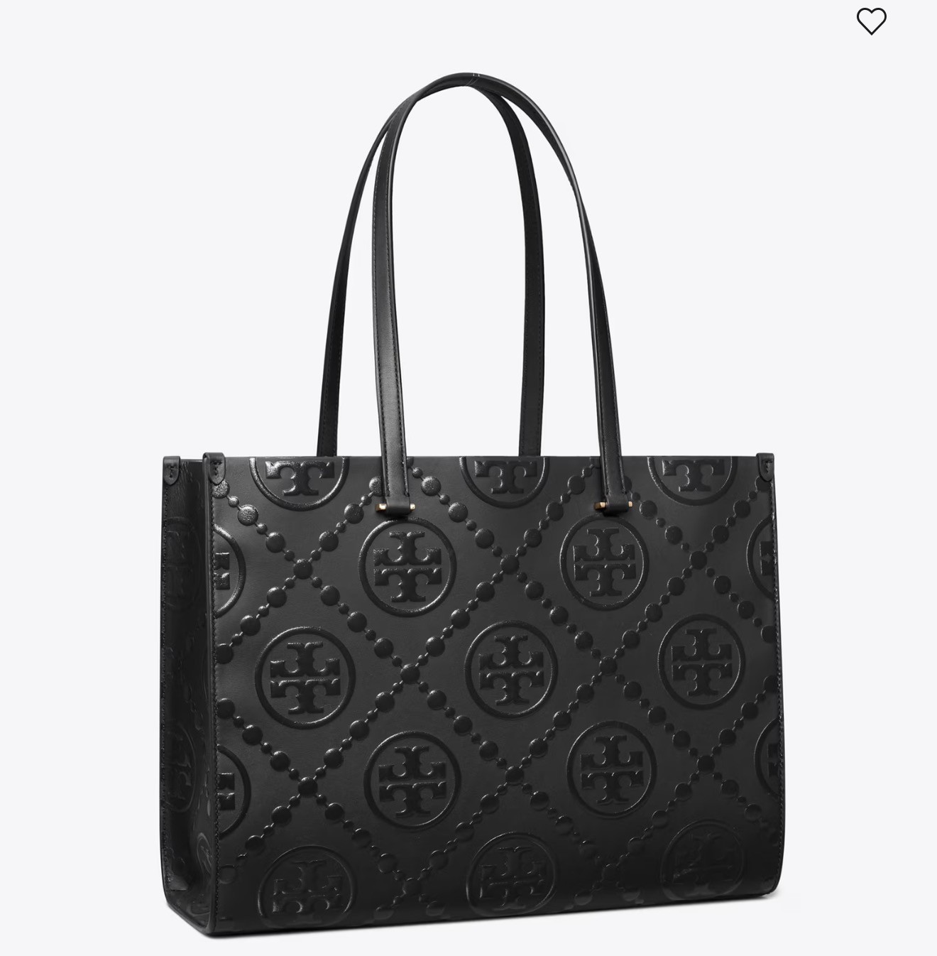 Tory Burch Authentic T Monogram Embossed Tote Bag… - image 2