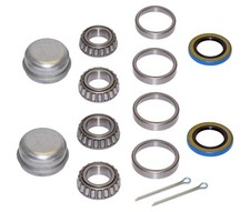 Pair Of Trailer Bearing Repair Kits For 1 Inch Straight Spindles