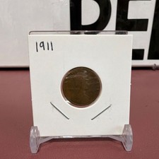 Lincoln Wheat Cent 1911 Small Cent Brown Circulated US One Cent Coin