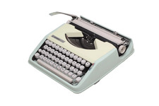 Hermes Baby Mint Green, Vintage, Manual Typewriter, Serviced thumbnail