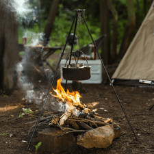 Hanging Pot Campfire Tripod Aluminum Alloy Cooking Pot Tripod  Barbecue