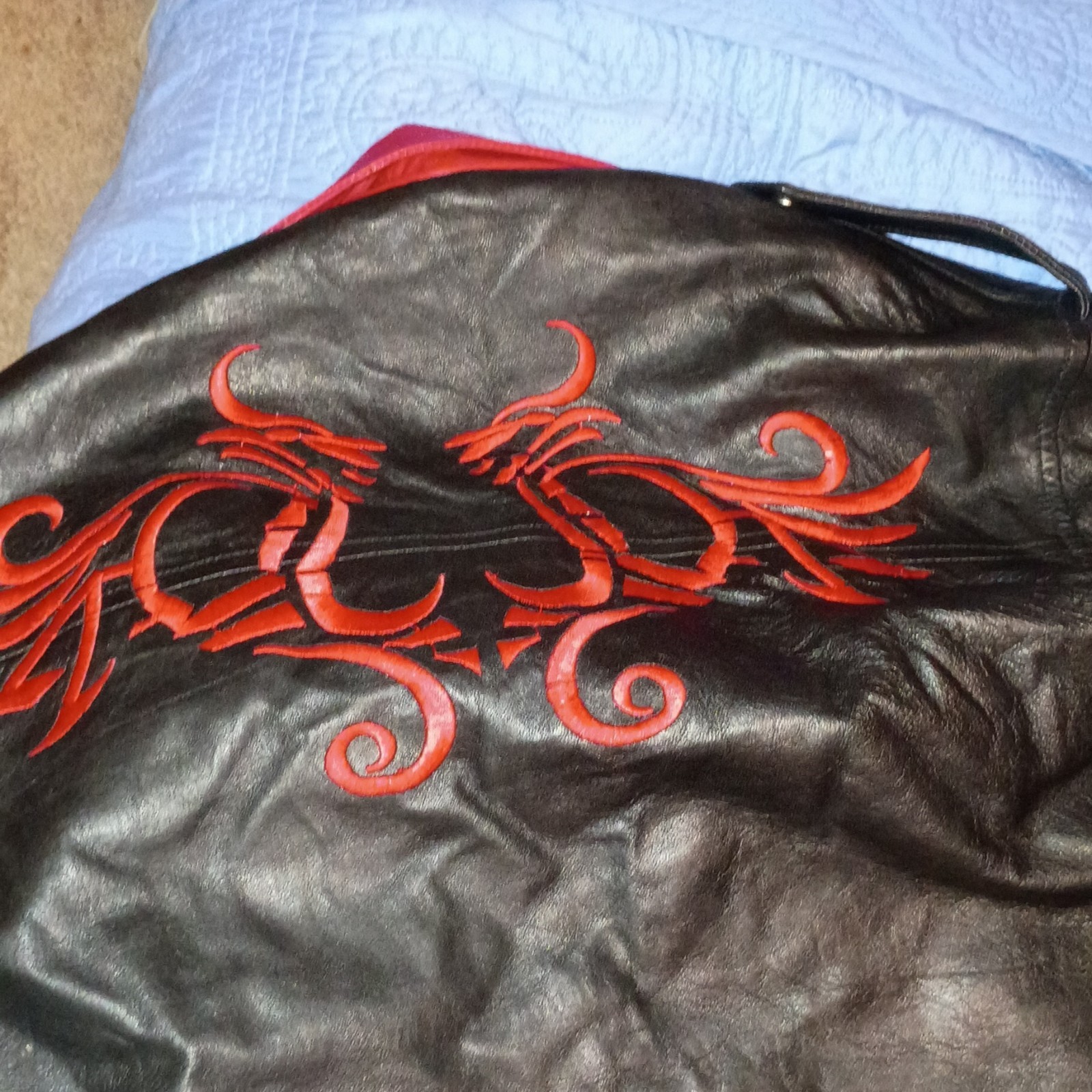 Custom Authentic Leather Jacket With Intricate de… - image 5