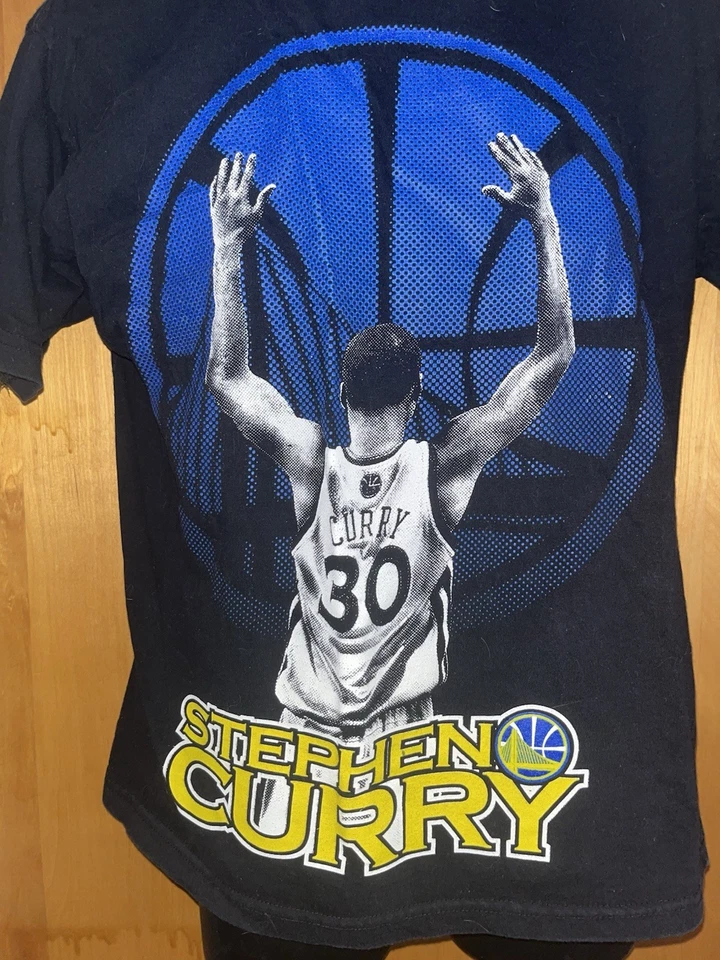 NBA UNK Golden State Warriors Steph Curry T-Shirt Men's Small Blue #30 - Image 2 of 4