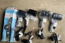 4 LED mains garden Lights On Spikes For Garden, Path, Driveway Etc Black Finish