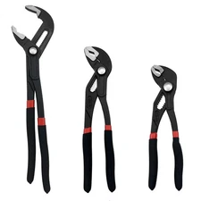 3PCS Groove Joint Pliers Set 7Inch 10Inch 12Inch, Fast Adjustable Channel Loc...