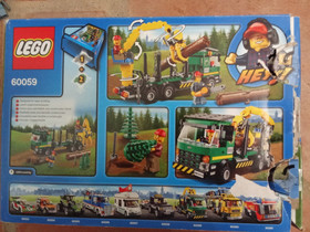 RARE LEGO CITY 60059 BOX-FOREST TRUCK-LOGGERS-2014-BOX+NOTICE-COMPLETE-