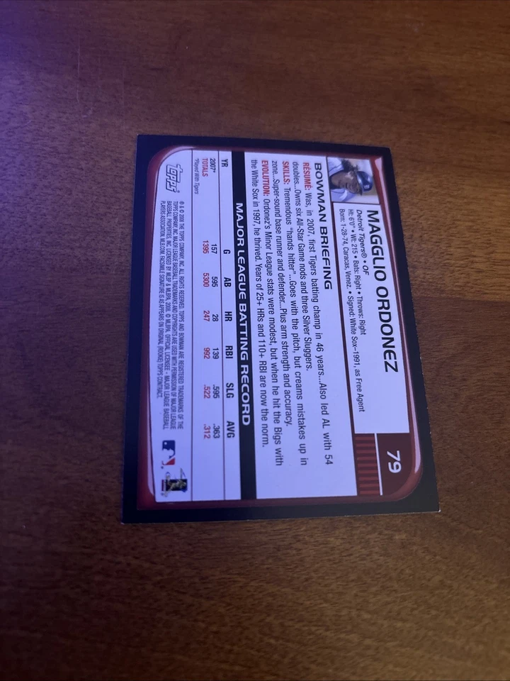 2008 Bowman - Magglio Ordonez #79 - Image 2 of 2